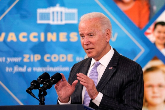 拜登希望美國機構(gòu)對未接種疫苗的員工核酸檢測