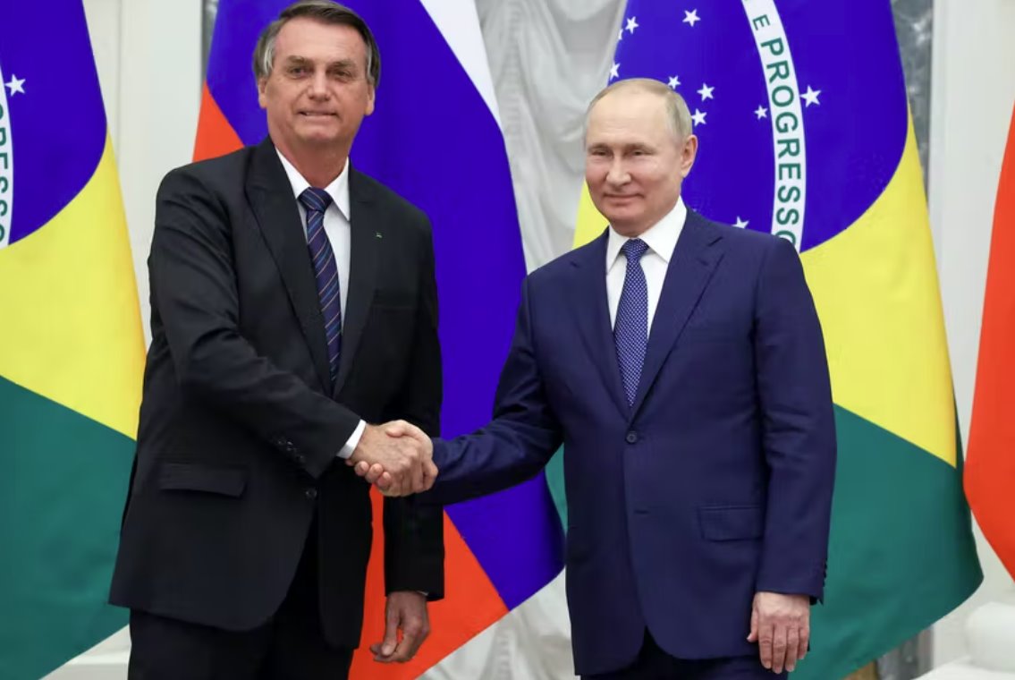 普京和博爾索納羅討論全球糧食安全