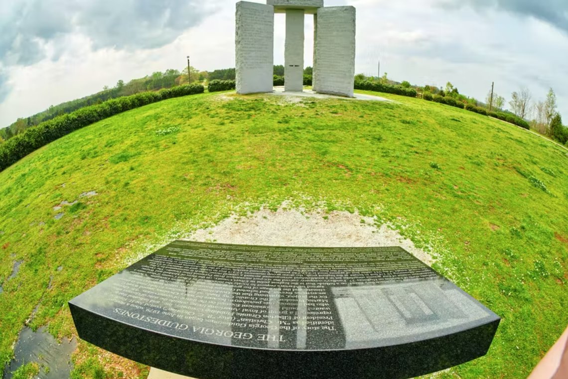 爆炸巖石喬治亞指南石被稱為&ldquo;美國的巨石陣&rdquo;