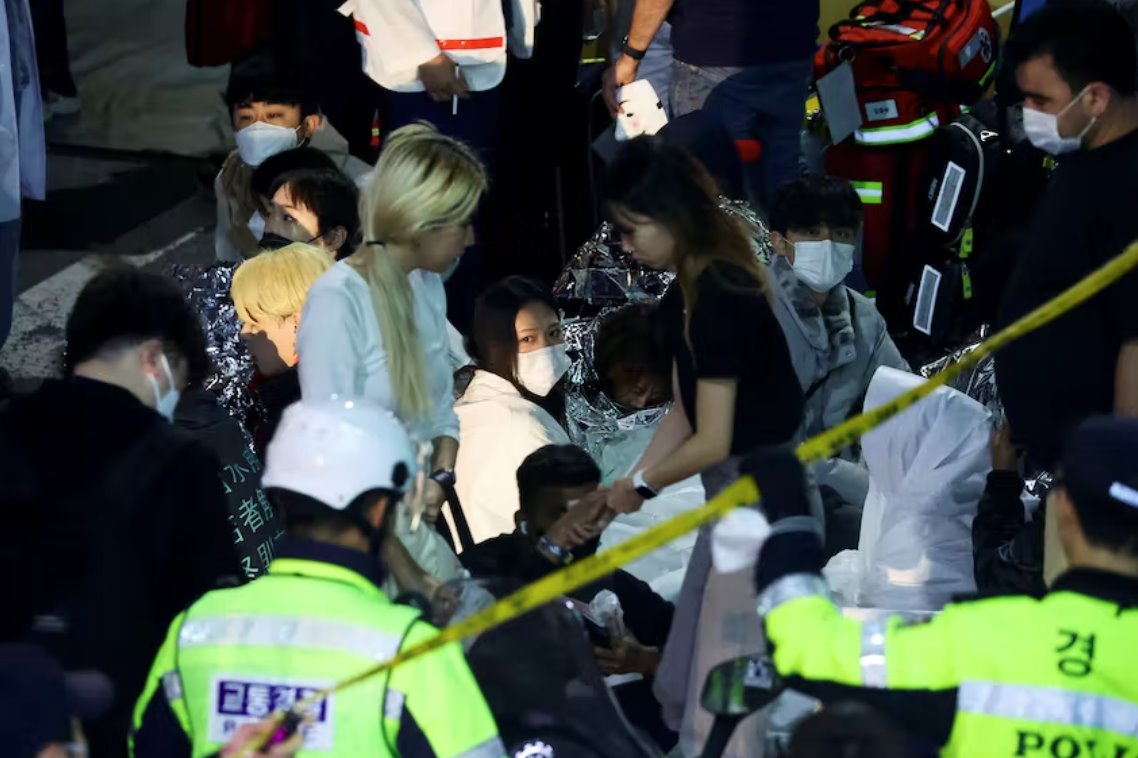 韓國總統(tǒng)尹錫烈宣布全國哀悼踩踏事件