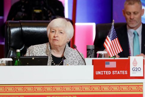 美國財政部長在G20峰會上會見中國央行行長、意大利