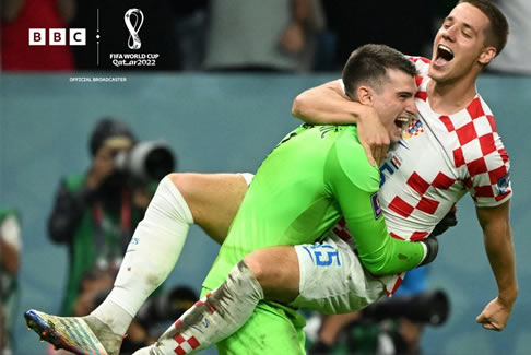克羅地亞隊(duì)門將利瓦科維奇撲出3個(gè)點(diǎn)球