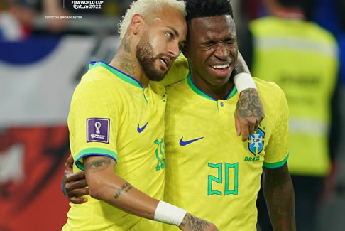 巴西4-1韓國 內(nèi)馬爾點(diǎn)球破門