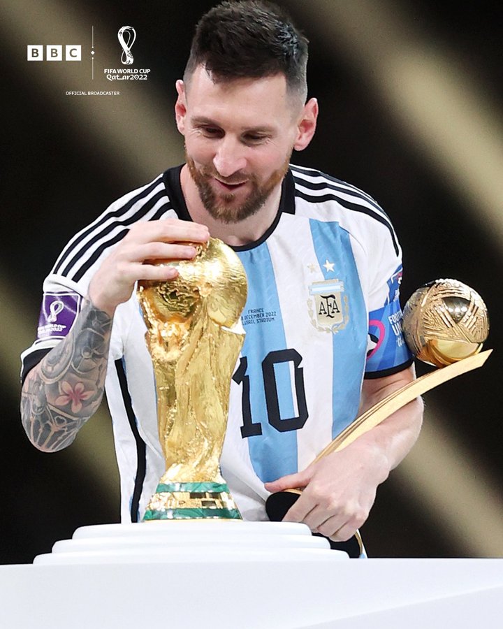 梅西獲世界杯金球獎(jiǎng)