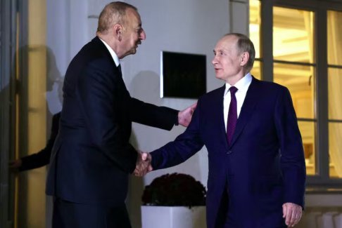 普京與阿塞拜疆總統(tǒng)會(huì)談 討論有爭議的南高加索地區(qū)