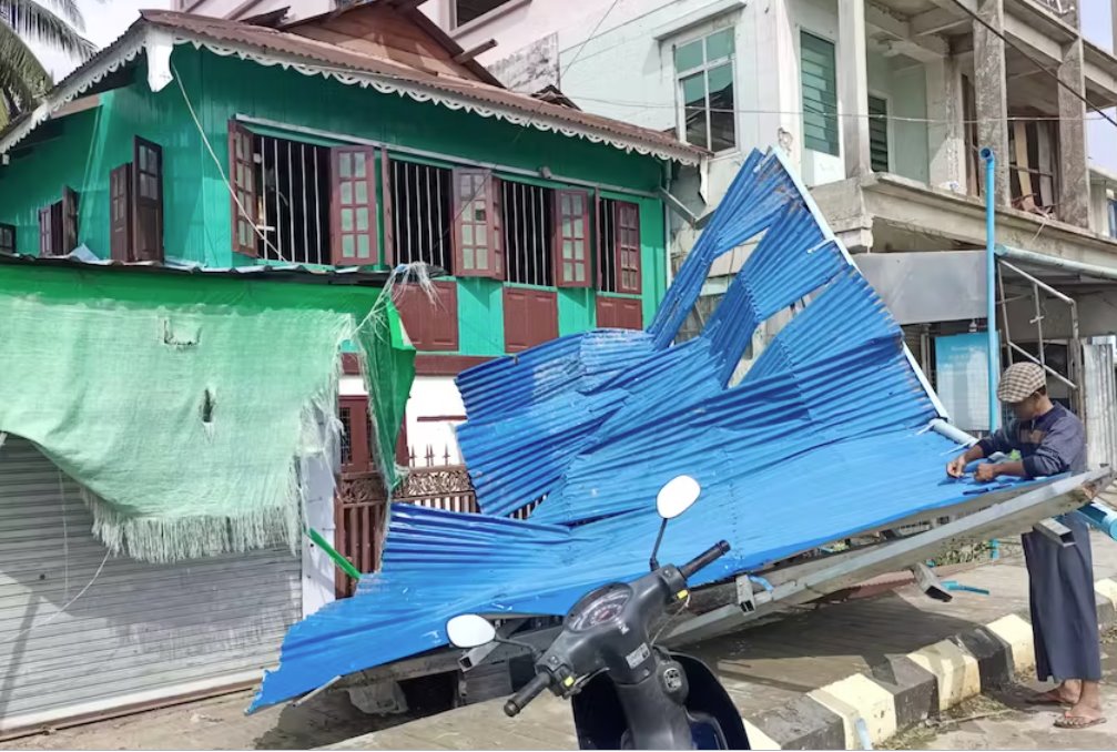 緬甸遭臺風(fēng)襲擊后已造成多人死亡