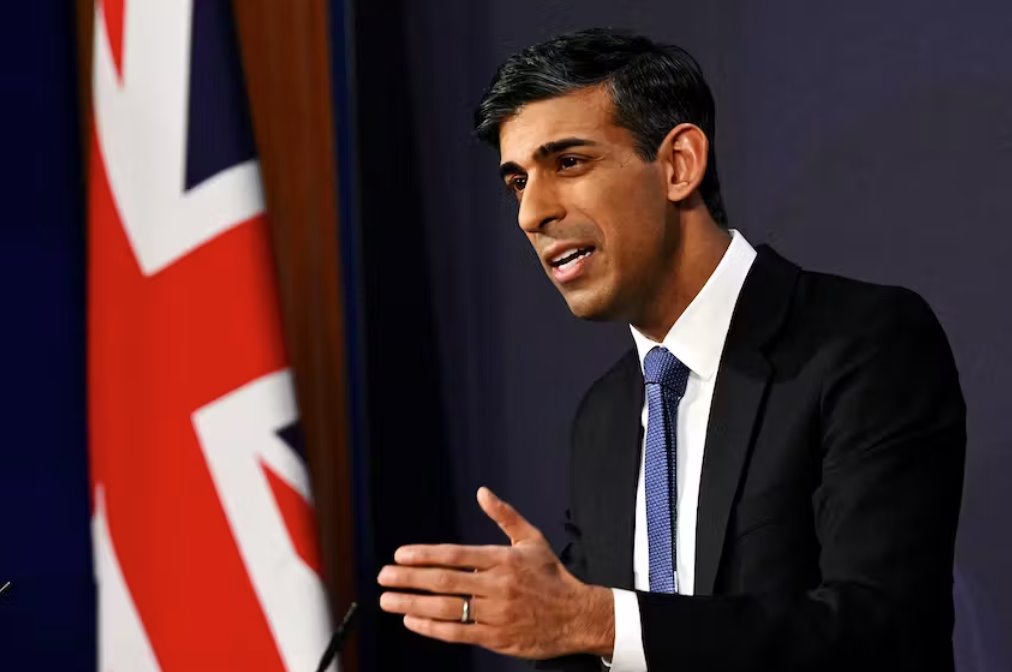 英國首相蘇納克:將尋求許可對盧旺達(dá)法院的判決提出上訴