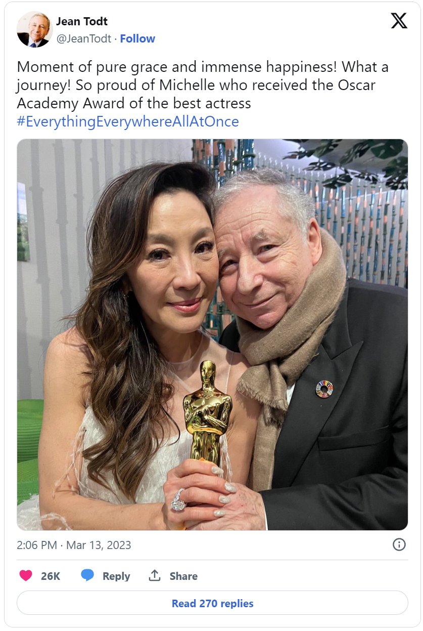 楊紫瓊和多年未婚夫讓&middot;托德