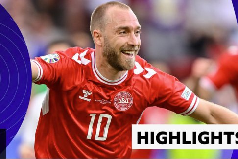 歐洲杯小組賽丹麥和斯洛文尼亞的比賽1比1戰(zhàn)平