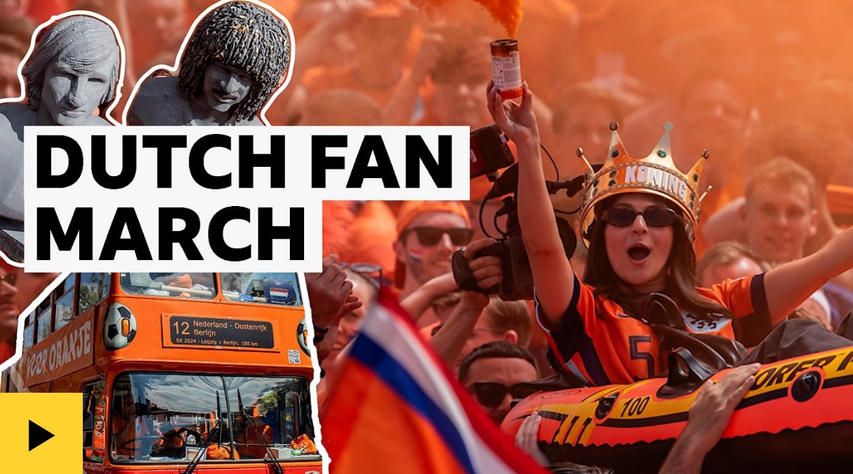2024年歐洲杯：荷蘭球迷慶祝