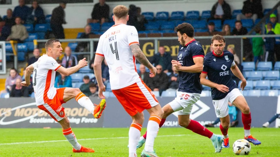 蘇格蘭足球超級(jí)聯(lián)賽第一階段羅斯郡1-1鄧迪聯(lián)