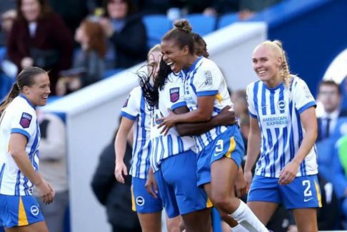 女子超級(jí)聯(lián)賽布萊頓1-1曼聯(lián)