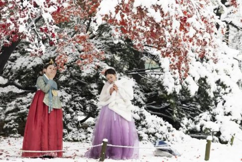 首爾遭遇有記錄以來最嚴(yán)重的十一月降雪