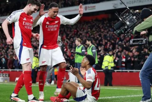 英超阿森納5-1曼城