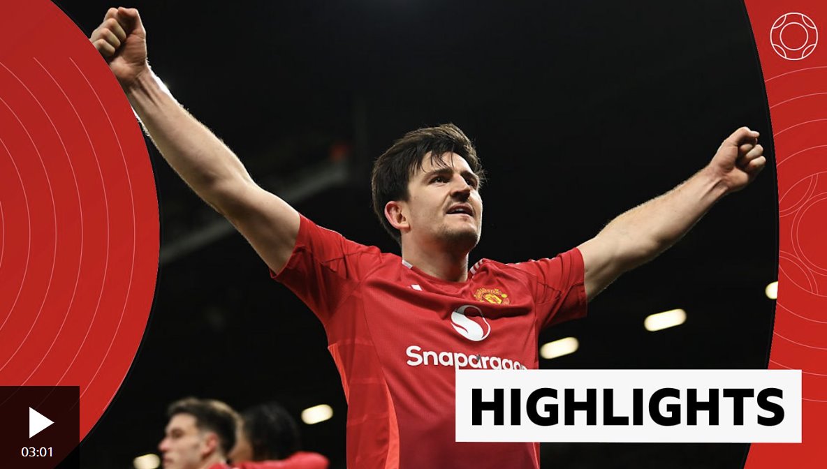 曼聯(lián)在傷停補(bǔ)時(shí)階段哈里&middot;馬奎爾頭球破門后反敗為勝