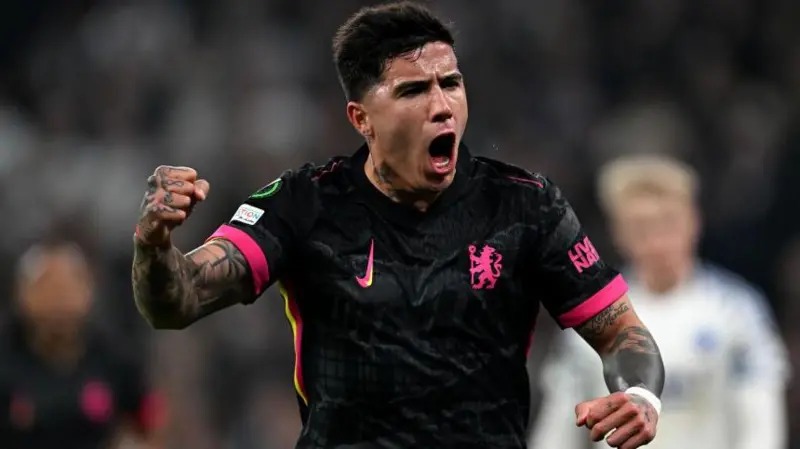 恩佐&middot;費爾南德斯的進球是他在2024-25賽季各項賽事中為切爾西打進的第五粒進球