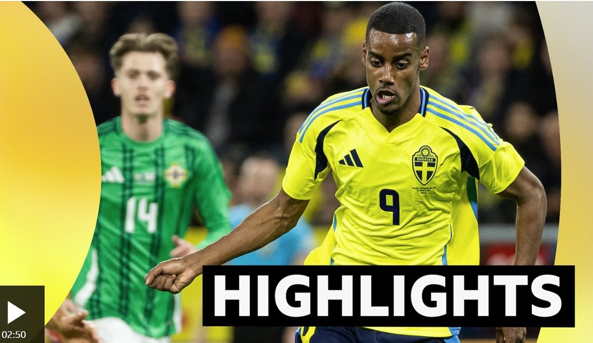 五星瑞典隊在斯德哥爾摩輕松擊敗北愛爾蘭隊