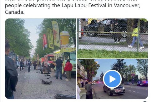 拉普拉普節(jié)：加拿大溫哥華汽車(chē)撞擊人群致多人死亡