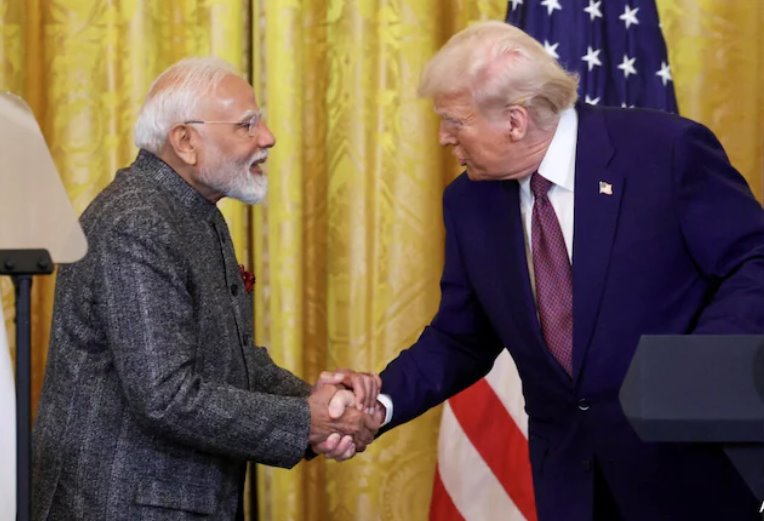 美國(guó)總統(tǒng)唐納德&middot;特朗普對(duì)與印度達(dá)成貿(mào)易協(xié)議表示樂(lè)觀(guān)