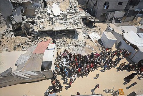 以軍向加沙中部發(fā)布撤離警告