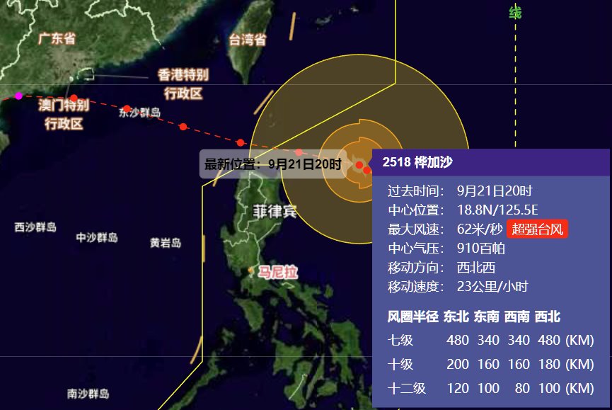廣東氣象罕見提醒：做好超強(qiáng)臺風(fēng)樺加沙巨災(zāi)防御準(zhǔn)備