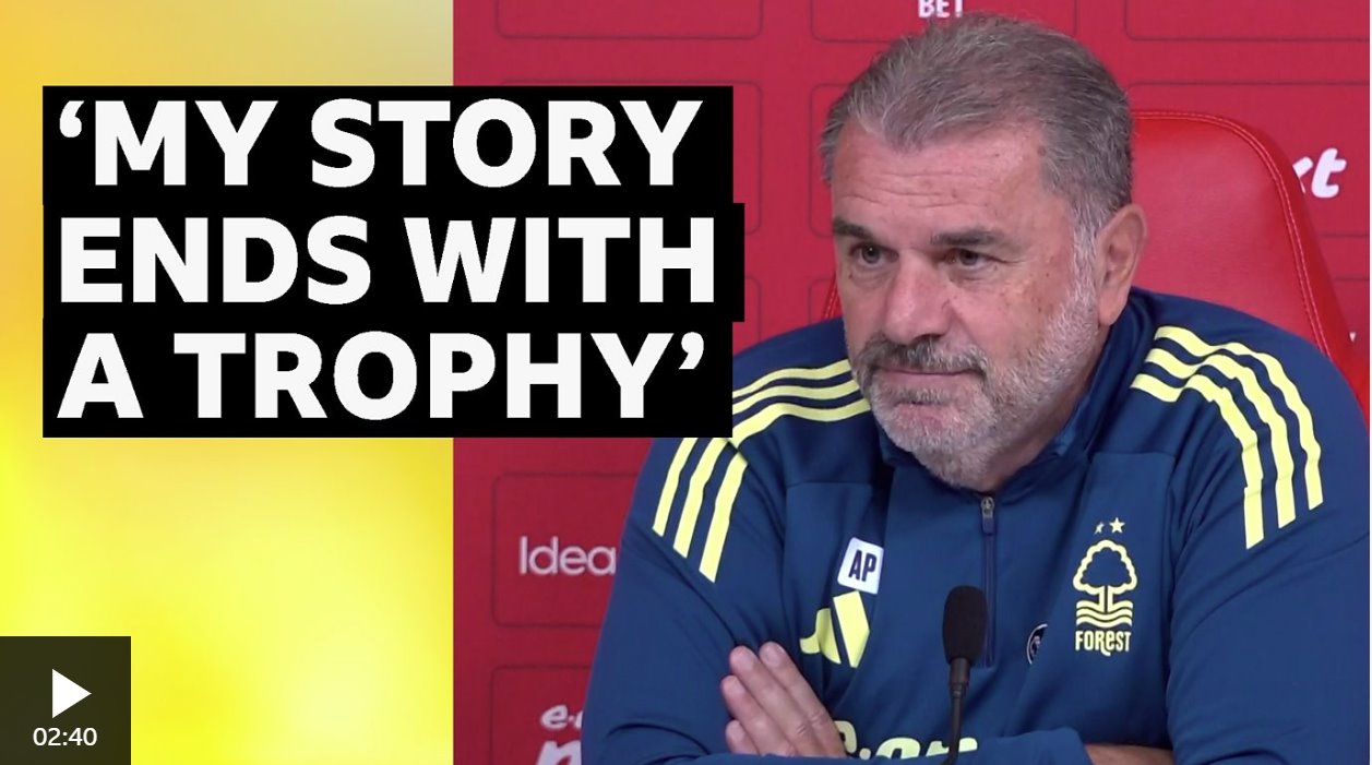 &ldquo;如果你給我時間，故事總會以我和一座獎杯結(jié)束&rdquo;&mdash;&mdash;諾丁漢森林隊主教練安格&middot;波斯特科格魯