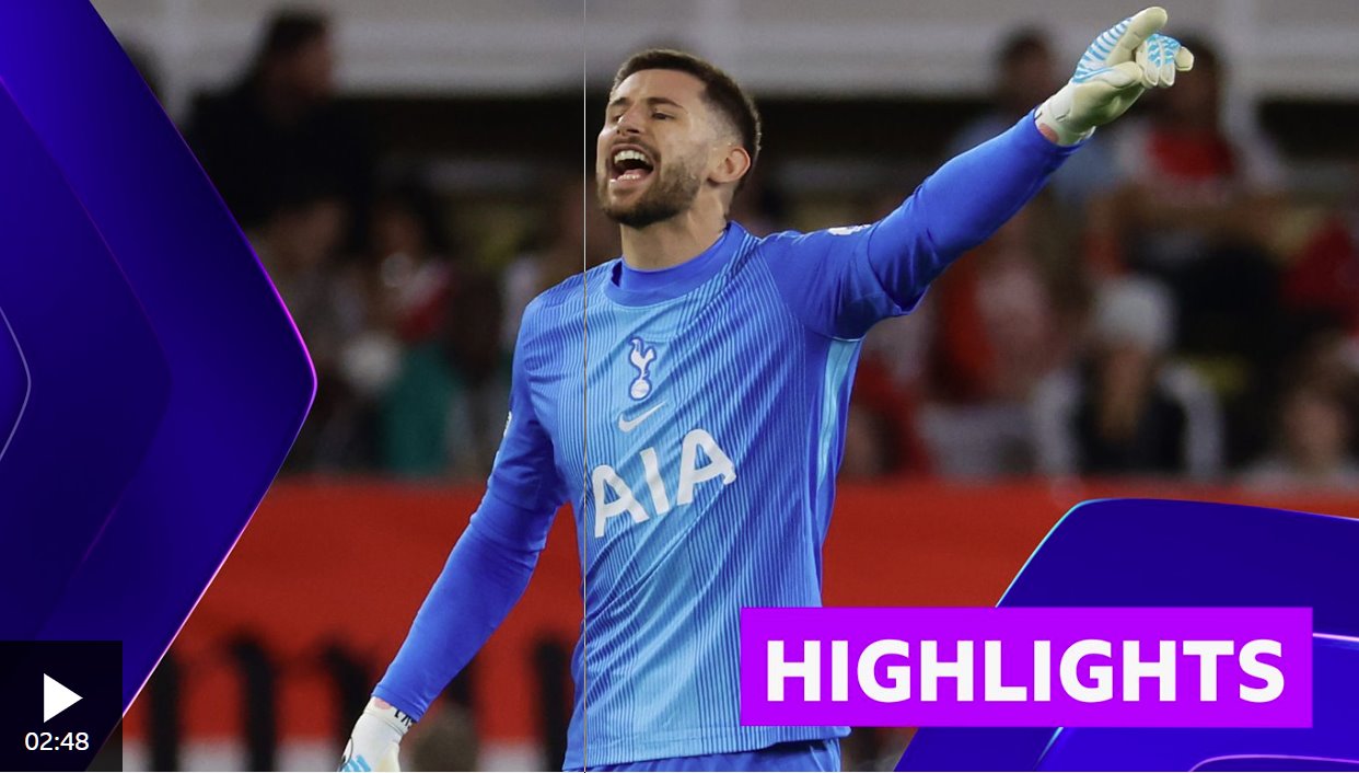 維卡里奧在摩納哥的比賽中表現出色，撲出了必進球。