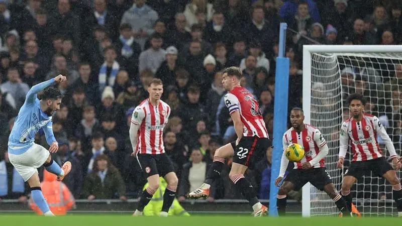 拉揚&middot;切爾基為曼城進球