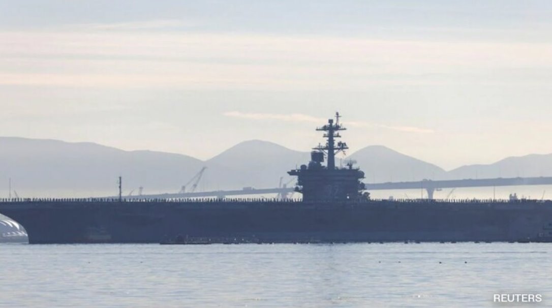 美國在與伊朗關(guān)系緊張之際，將南海航母&ldquo;亞伯拉罕&middot;林肯&rdquo;號重新部署至中東。