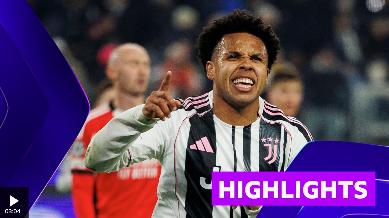 下半場的進球確保了尤文圖斯在歐冠聯(lián)賽中的晉級