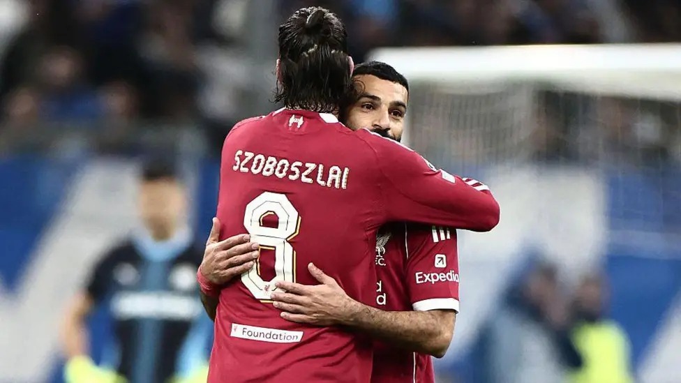 薩拉赫自11月利物浦負于埃因霍溫以來首次首發(fā)出場