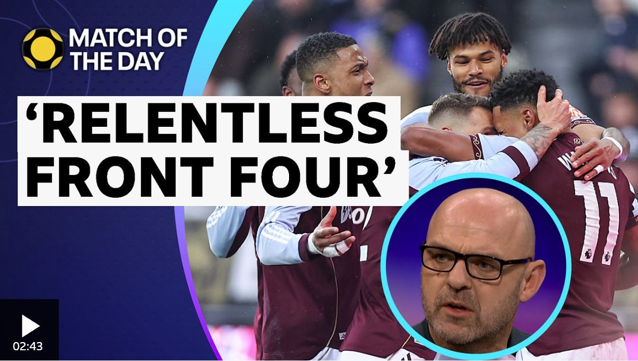 墨菲表示，維拉前場四人組&ldquo;很難對付&rdquo;。