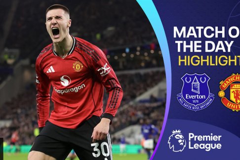 英超聯(lián)賽埃弗頓0-1戰(zhàn)勝曼聯(lián)